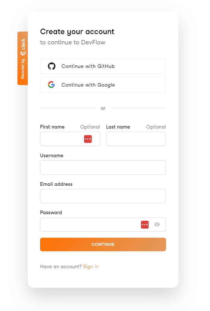 SignUp